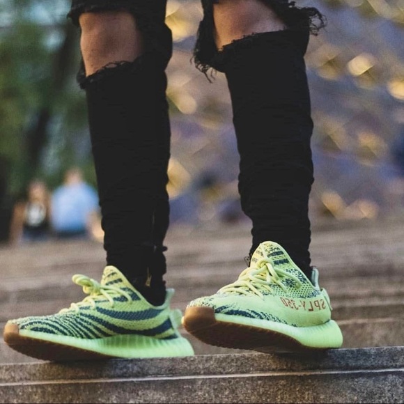 ADIDAS Yeezy Boost 350 V2 in Semi Frozen Yellow main image 8